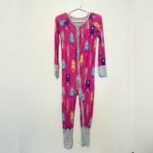 Little Sleepies Pink Space Explorer Rocket Kids Pajamas